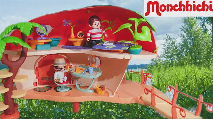 Monchhichi (Мончичи) 🐒 Распаковка домика, аксессуаров, персонажей и обзор интерактивной игрушки🐵🌴